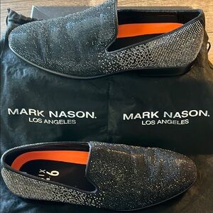 Mark Nason Men's Black Slip-On Shoes